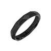 Triton 4MM Titanium Ring with Faceted Brushed Finish