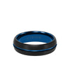 Triton 6.5MM Tungsten Carbide Two-Tone Ring with Brushed Finish