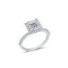 Lab Grown Jewelry 14K White Engagement Ring