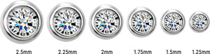 14K White .06 CTW Diamond Micro Stud Earrings