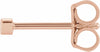 14K Rose .01 CT Diamond Micro Stud Single Earring