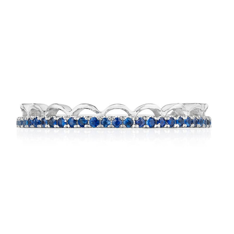 Tacori Crescent Crown Ring with Sapphire