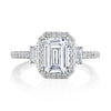 Tacori Emerald 3-Stone Engagement Ring