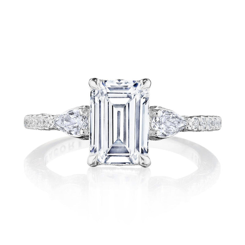 Tacori Emerald 3-Stone Engagement Ring