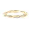 Artcarved Bridal Mounted with Side Stones Contemporary Diamond Wedding Band Dani 14K Yellow Gold