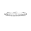 Artcarved Bridal Mounted with Side Stones Classic Halo Diamond Wedding Band Jocelyn 14K White Gold