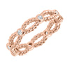 Artcarved Bridal Mounted with Side Stones Contemporary Stackable Eternity Anniversary Band 14K Rose Gold