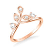 Artcarved Bridal Mounted with Side Stones Contemporary Rose Goldcut Diamond Anniversary Band 18K Rose Gold