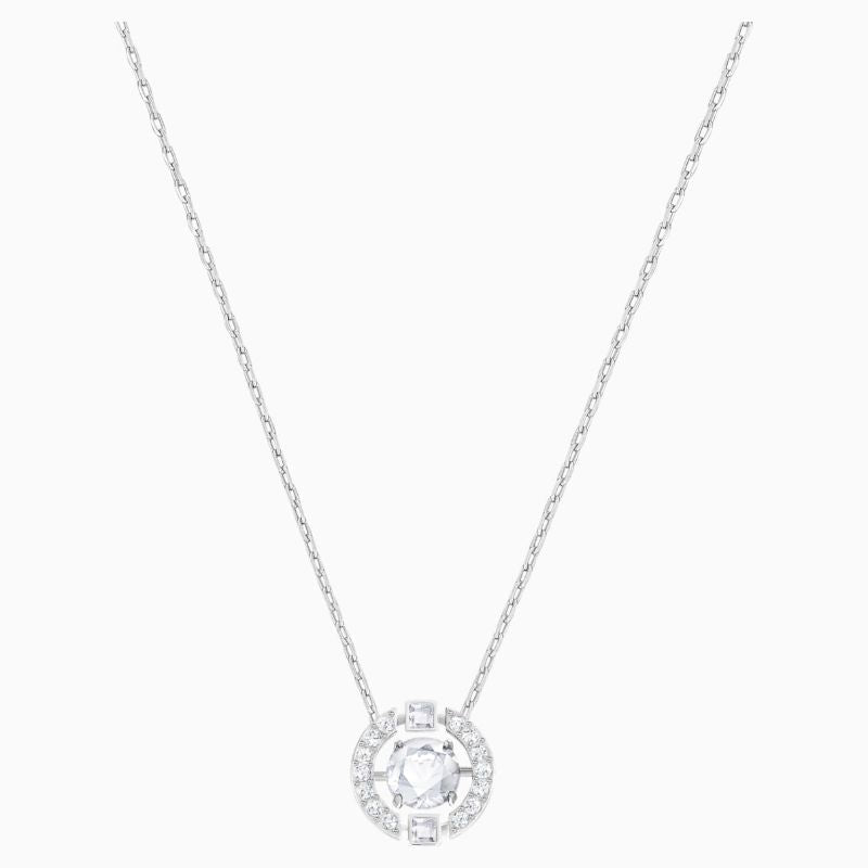 Swarovski Silver Tone Crystal Necklace