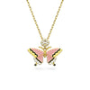 Swarovski Idyllia Pendant, Butterfly, Multicolored, Gold-Tone Plated