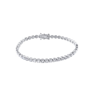 Lab Grown Jewelry 14K White Diamond Bracelet