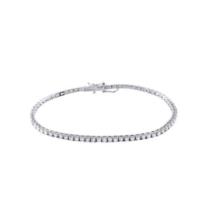 Lab Grown Jewelry 14K White Diamond Tennis Bracelet