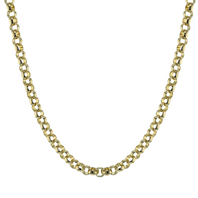 Simon G Fashion Chain Link Necklace In 18K Gold With Diamonds (Yellow)