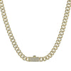 Simon G Fashion Lock Necklace In 14K Gold With Diamonds (Yellow)