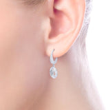 Gabriel & Co. Sterling Silver Souviens Diamond Earrings