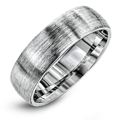 Simon G Men's Wedding Band Ring In 14K Or 18K Gold (White)