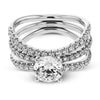 Simon G Bridal Round-Cut Engagement Ring & Matching Wedding Band In 18K Gold With Diamonds (White)
