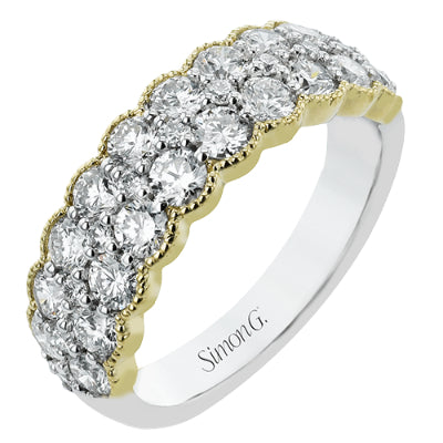 Simon G Bridal Anniversary Ring In 18K Gold With Diamonds (White,Yellow)