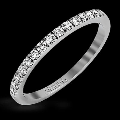 Simon G. 0.58 ctw Straight Platinum White Round Cut Engagement Ring
