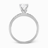 Simon G. 0.58 ctw Bridal Set 18k White Gold Round Cut Engagement Ring