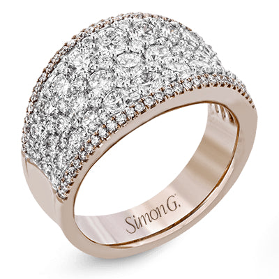 Simon G Fashion Simon Set Right Hand Ring In 18K Gold With Diamonds (Rose,White)