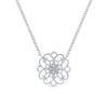 Gabriel & Co. Sterling Silver Victorian Gemstone Necklace