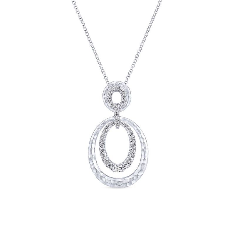 Gabriel & Co. Sterling Silver Souviens Gemstone Necklace