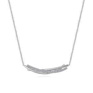 Gabriel & Co. Sterling Silver Contemporary Gemstone Necklace