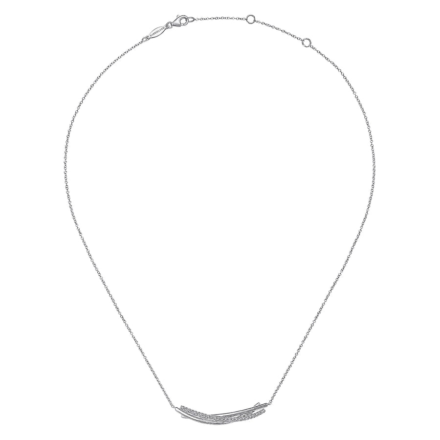 Gabriel & Co. Sterling Silver Contemporary Gemstone Necklace
