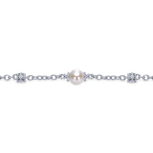 Gabriel & Co. Sterling Silver Victorian Pearl Bracelet
