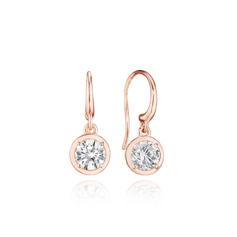 Tacori Diamond French Wire Earring - 1ct
