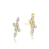 Tacori Pear Diamond Earrings in 18k Yellow Gold