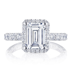 Tacori Emerald Bloom Engagement Ring