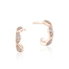 Tacori Closed Crescent Diamond Huggie Earrings