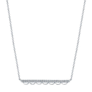 Tacori Open Crescent Diamond Necklace