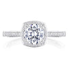 Tacori Round with Cushion Bloom Engagement Ring