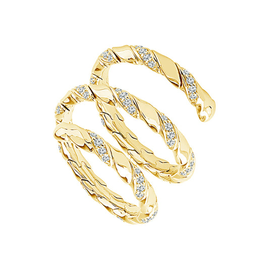 14K Yellow 1/2ct Diamond Flexi Ring