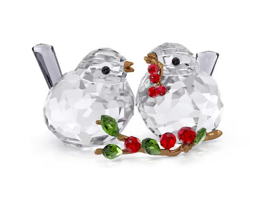 Bird Couple and Berries Ornament