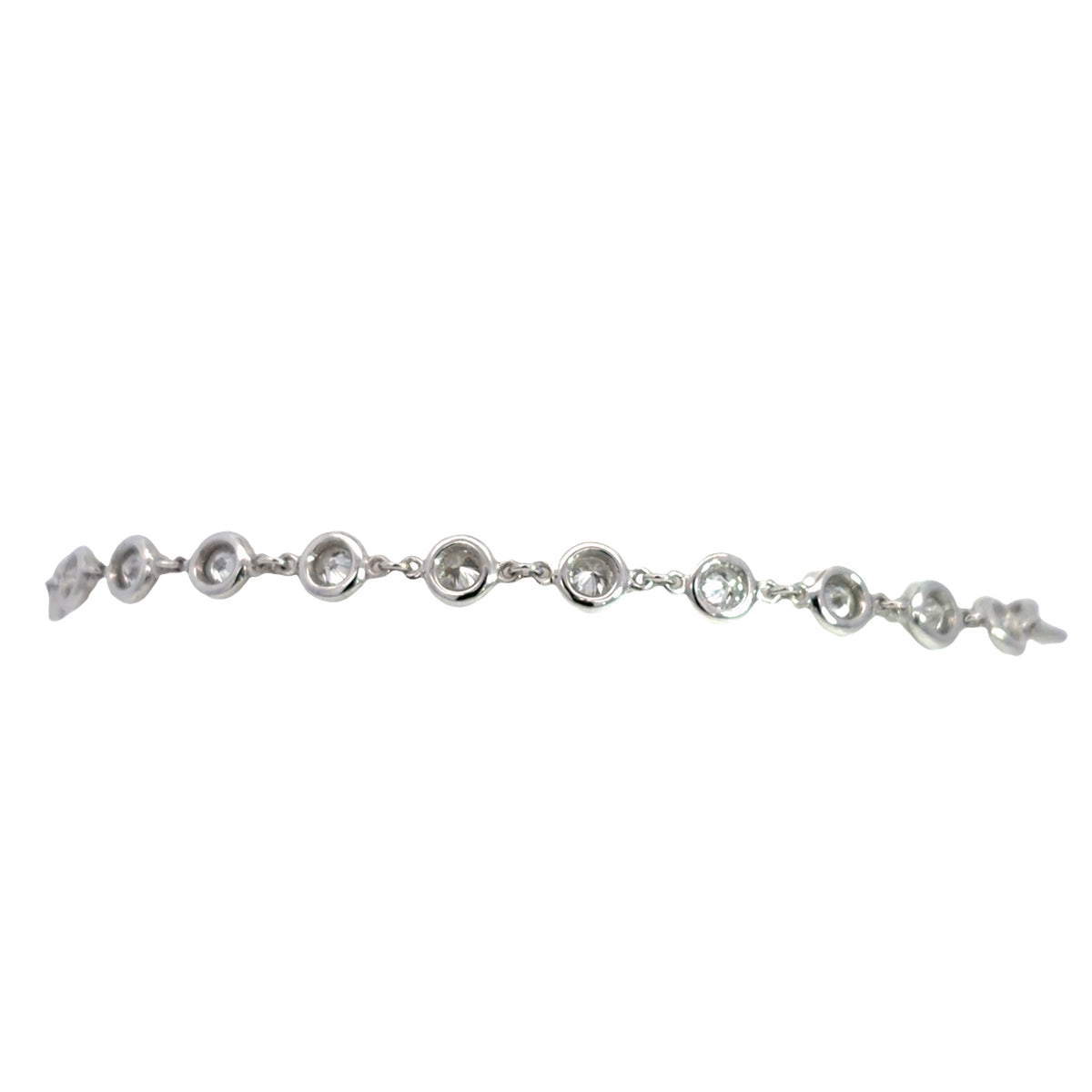Lady's White 14 Karat Tennis Bracelet Length 7 With 23 = 1.82Twt Round G/H Si2 Diamonds