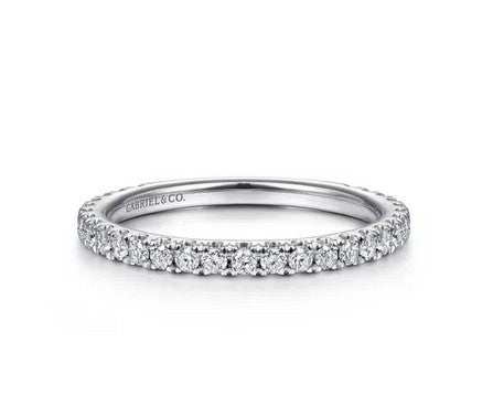 14K White Gold Stackable Diamond Ring