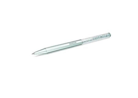 Crystalline ballpoint pen Octagon shape, Blue, Light-blue lacquered