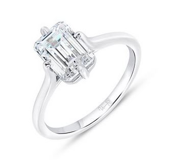 14K White Uneek Timeless Collection Engagement Ring