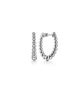 Classic Hoop Earrings 925 Sterling Silver 20mm Bujukan