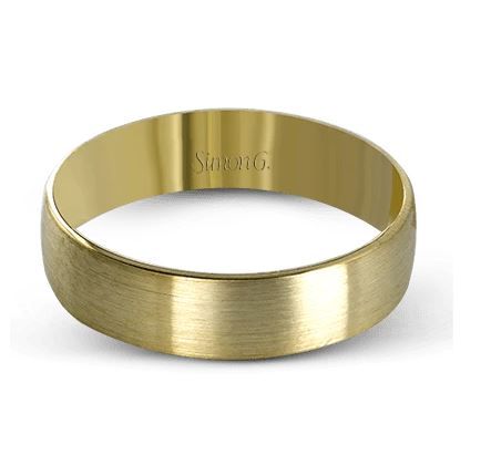 Yellow 14 Karat Satin Gentleman Wedding Band Size 10