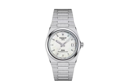 PRX Unisex PW80 Stainless Steel with Mother of Pearl Index Dial
