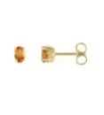 14K Yellow Gold Natural Citrine Earrings
