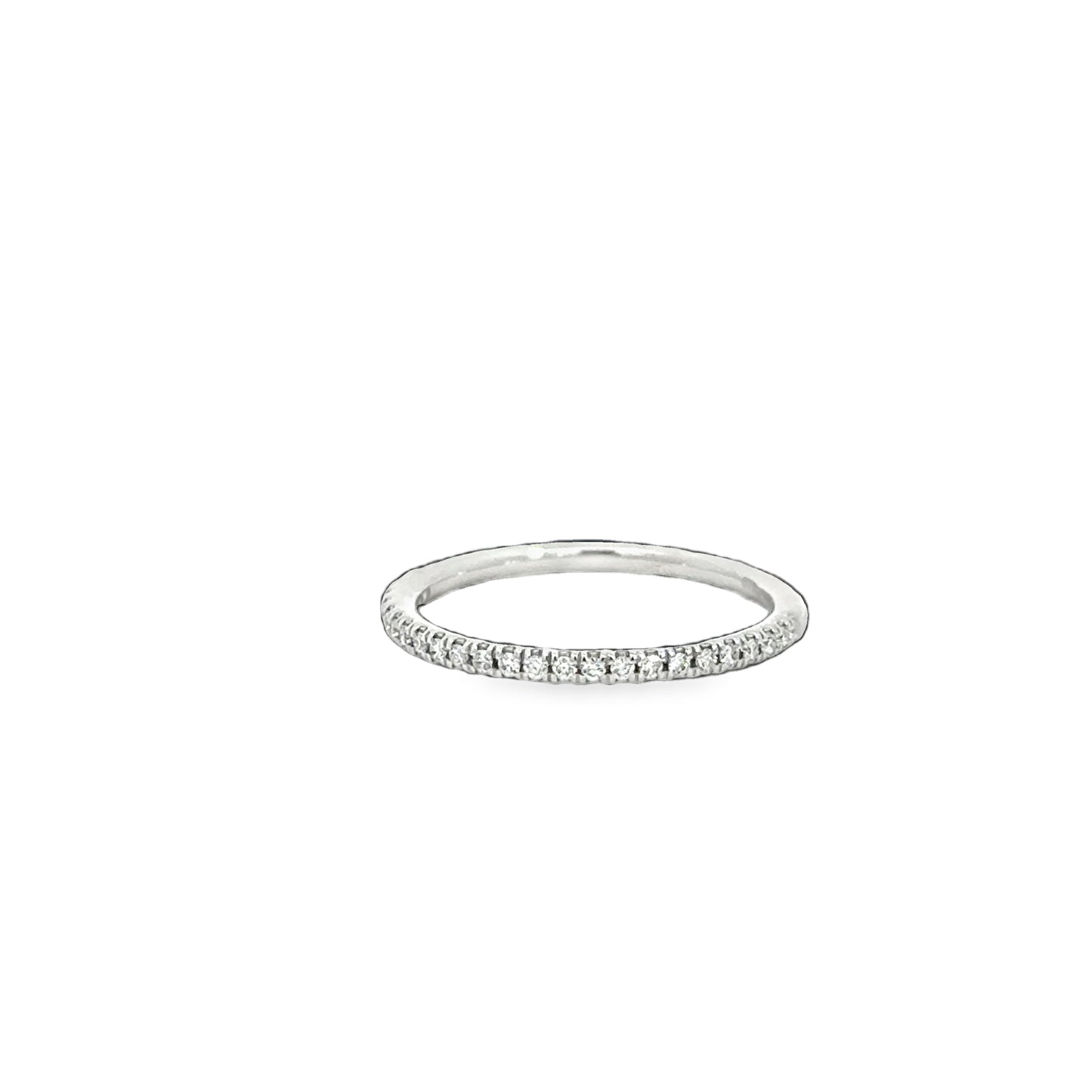 14K White 1/6tw Lab Grown Diamond Band