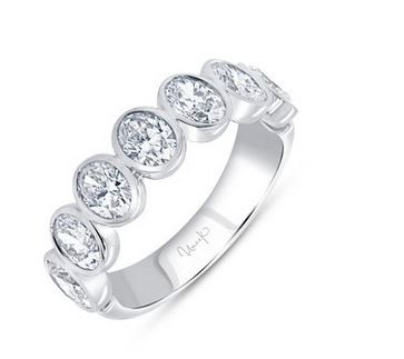 18K White Uneek Signature Collection Bezel Fashion Ring