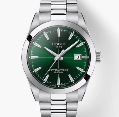 Gentleman Powermatic 80 Stainless Steel with Green Automatic Dial