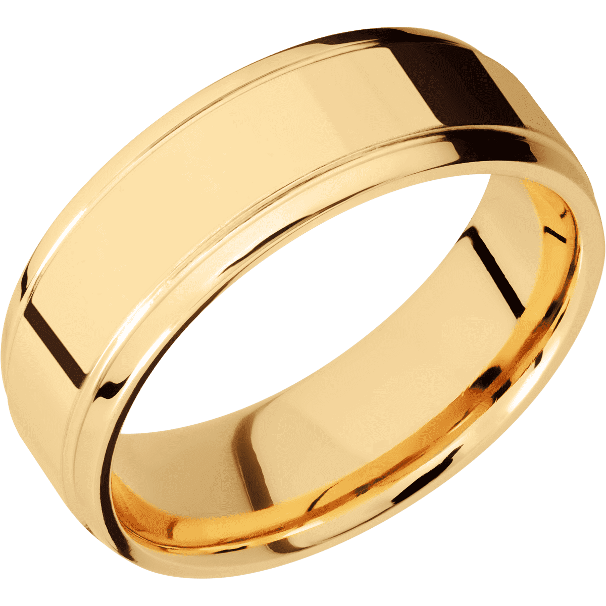 14K Yellow Gold + Polish , Polish Finish